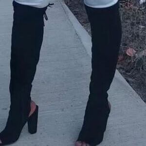 Guess Black Over-the-Knee Boots